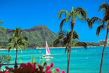 Diamond Head From Waikiki Beach