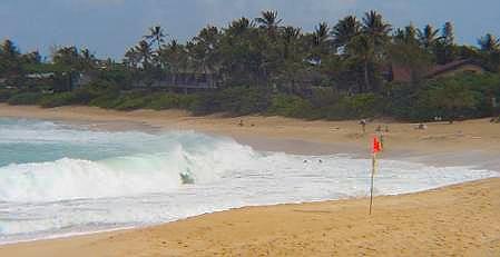 North Shore Dangerous Shore Break. Photo by Claudia Ferrari