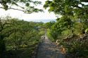 Stone steps, view from Umya
