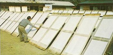 Natural drying in the sun