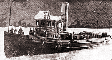 The city's first fireboat, the Detroiter, went into service on the Detroit River in 1892.