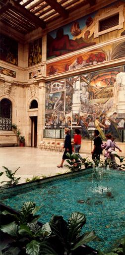 The Garden Court at the Detroit Institute of Arts. 