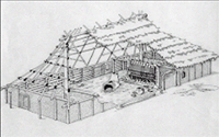 Rekonstrukce domu z doby bronzovÃ©
