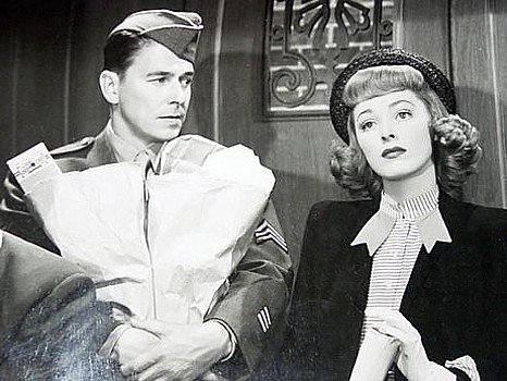 RONALD REAGAN with ELEANOR PARKER in "Voice of the Turtle," a film Rapper wasn't too happy with when it was finally finished.