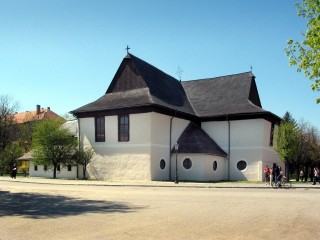 Evangelical&acute;Articled&acute;Wooden Church at Ke&#382;marok (Monuments Board of the SR Archives, photo by Peter Fratr