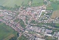 Rajec - aerial image (photo by MsÚ Rajec)