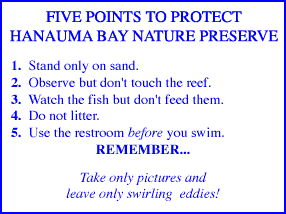 5 Points to Protect Hanauma Bay