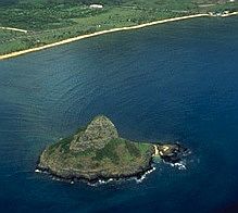 Aerial View of Chinaman's Hat - Mokoli`i Island