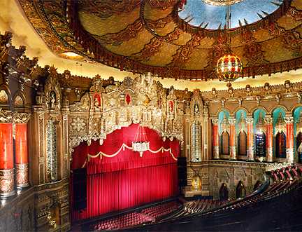 The ornate auditorium has been painstakingly restored to its original glory. 