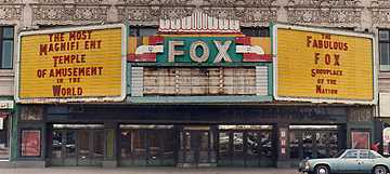 The Fox as it looked in 1987, just as renovation was about to begin.