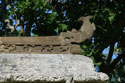 Beautiful decoration on stone gate