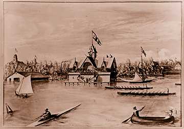 The Detroit Boat Club in a 1873 view. 