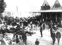 Ruby Street, Tingha, following a fire which destroyed the buildings next to Wing Hing Long in 1912.