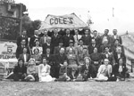  The cast of the 'Coles Variety Travelling Tent Show'