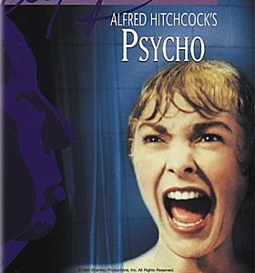 Janet Leigh screams as Bernard Herrmann's violins shriek in Alfred Hitchcock's Psycho.