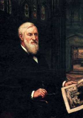 This portrait of James E. Scripps by Robert J. Wickenden was donated to the museum by the Scripps family after his death. 