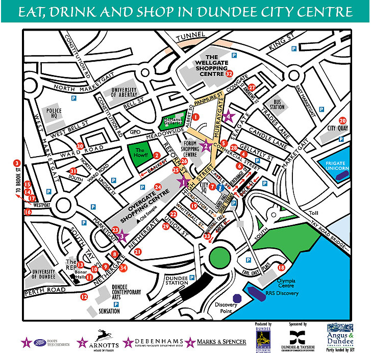 Eat, Drink and Shop in Dundee City