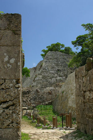 Inside of castle, view from main gate
