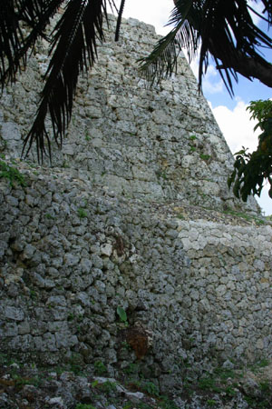 Combination of Aikatazumi and Nunozumi technique on castle wall at western enclosure