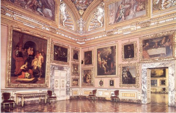The Apollo Room, one of the many rooms of the Palatine Gallery