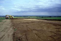 Removal of topsoil